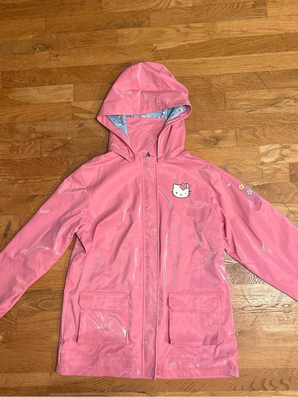 Super cute bought in Japan Sanrio pink rain jacket